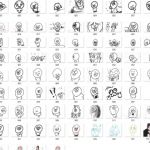 Mooga's Self-portraits Drawn in Three Years