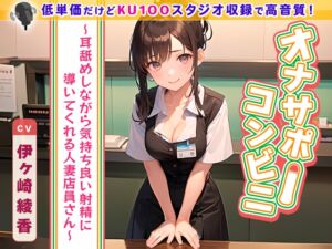 [RJ01075813] 【英語版】【99円】オナサポコンビニ ～耳舐めしながら気持ち良い射精に導いてくれる人妻店員さん～