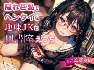 [RJ01315397] [ENG Sub] Library Sex with a Modest, Big-Boobed JK Pervert [KU100]