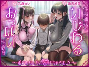 [RJ01358632] 【韓国語版】【バイノーラル/KU100】性悪姉妹のいじわるおっぱい性教育～ボクのちんちん躾けちゃうね♪～