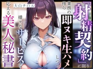 [RJ01425625] 【簡体中文版】【事務的淫語囁き】『射精契約』に則り、業務の傍ら即ヌキ生ハメしつつ様々なサービスに応える美人秘書【やわマゾ責め】